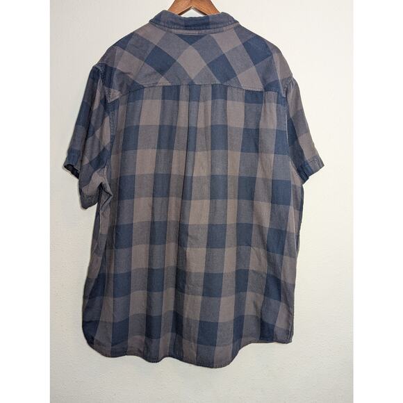 Harley-Davidson Shirt Mens 3XL Plaid Short Sleeve Biker Hog Flannel - Picture 9 of 9